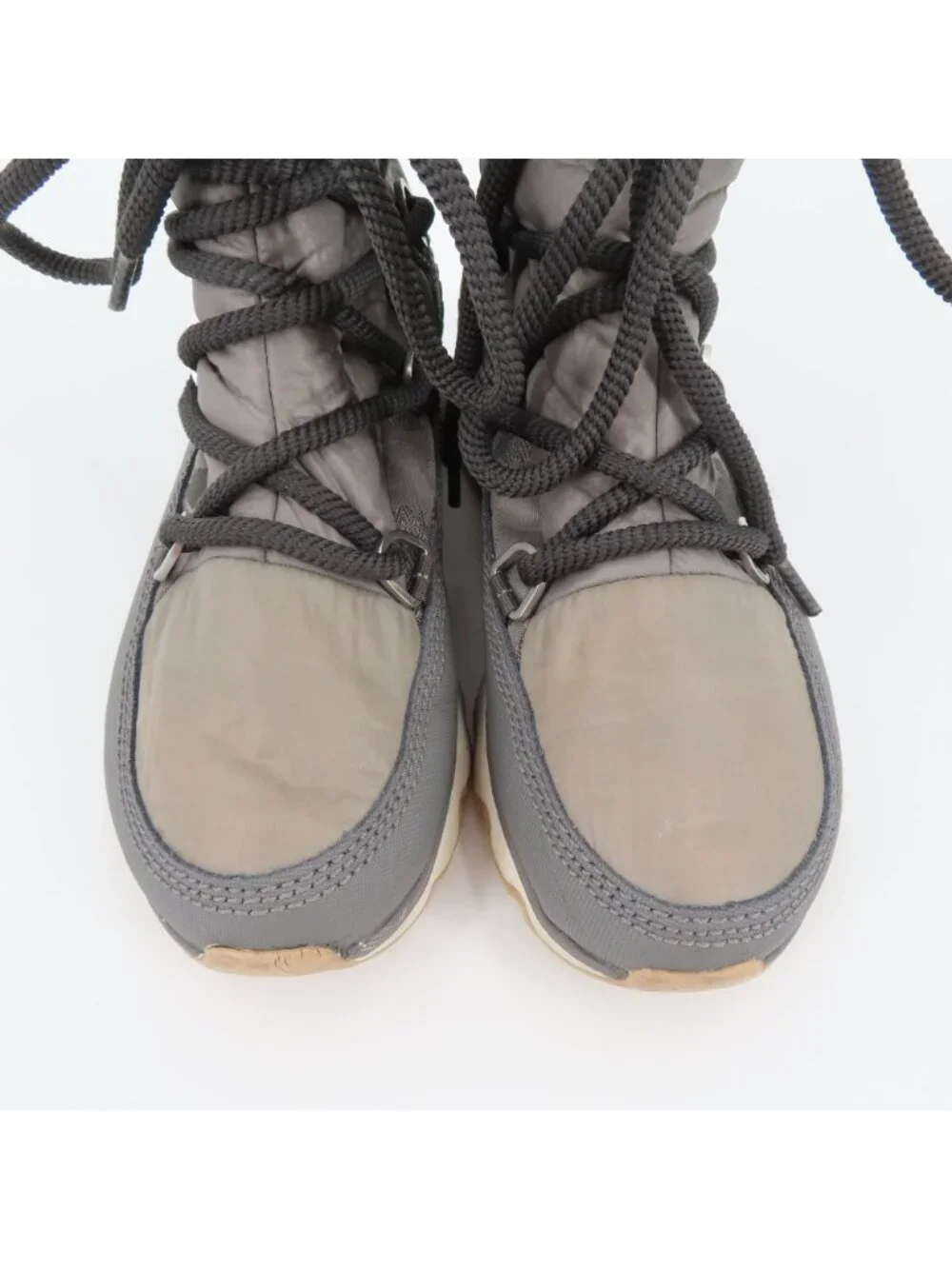 Sorel Women 8.5 Kinetic Lace up Boot Quarry Gray NL3101-052 Winter Waterproof